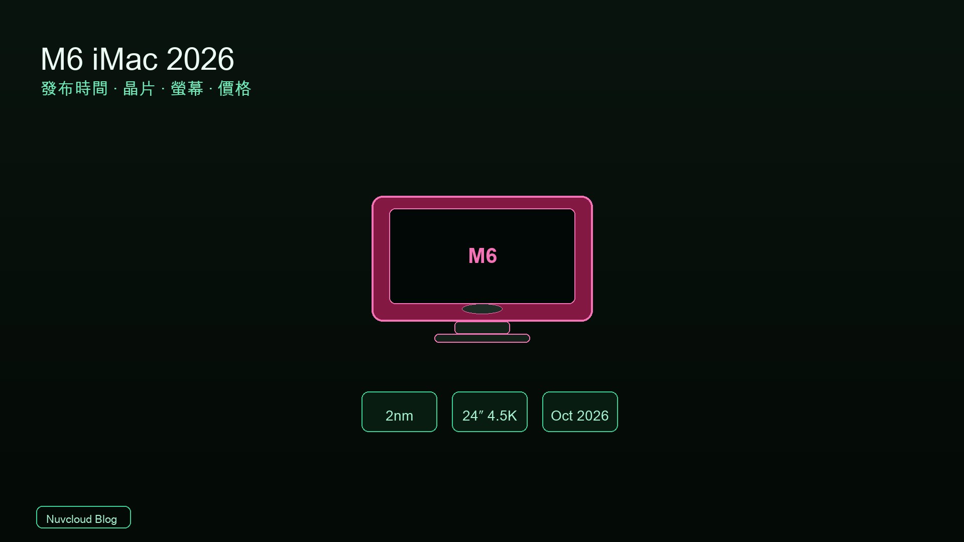 M6 iMac 什麼時候發布？2026 新款 iMac 全解析